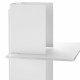 Libreria da parete piccola con struttura in metallo bianca dal design moderno