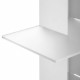 Libreria da parete piccola con struttura in metallo bianca dal design moderno