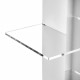 Libreria da parete piccola con struttura in metallo bianca dal design moderno