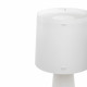 Piantana bassa con base in metallo e diffusore in PVC con 2 luci