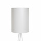 Piantana con struttura in metallo e parlume in PVC