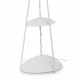 Piantana con struttura in metallo e parlume in PVC