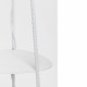 Piantana con struttura in metallo e parlume in PVC