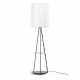 Piantana con struttura in metallo e parlume in PVC