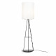 Piantana con struttura in metallo e parlume in PVC