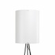 Piantana con struttura in metallo e parlume in PVC