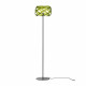 Piantana in metallo con paralume in plexiglass dal design moderno
