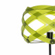 Piantana in metallo con paralume in plexiglass dal design moderno