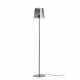 Piantana in metallo con paralume in PVC dal design moderno