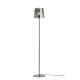 Piantana in metallo con paralume in PVC dal design moderno