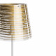 Piantana in metallo con paralume in PVC dal design moderno