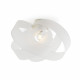 Plafoniera moderna con diffusore in plexiglass intrecciato