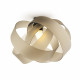 Plafoniera moderna con diffusore in plexiglass intrecciato