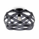 Plafoniera moderna con diffusore in plexiglass