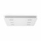 Plafoniera quadrata con diffusore in plexiglass con 6 lampadine