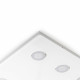 Plafoniera quadrata con diffusore in plexiglass con 6 lampadine