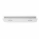 Plafoniera rettangolare con diffusore in plexiglass con 2 lampadine