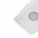 Plafoniera rettangolare con diffusore in plexiglass con 3 lampadine