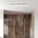 Plafoniera rettangolare con diffusore in plexiglass con 4 lampadine