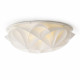 Plafoniera rotonda moderna con diffusore in pvc grande con 4 lampadine