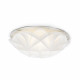 Plafoniera rotonda moderna con diffusore in pvc medio con 3 lampadine