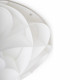 Plafoniera rotonda moderna con diffusore in pvc medio con 3 lampadine