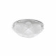 Plafoniera rotonda moderna con diffusore in pvc piccolo con 2 lampadine