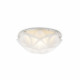 Plafoniera rotonda moderna con diffusore in pvc piccolo con 2 lampadine