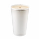 Portabiancheria con contenitore in PVC e coperchio in legno