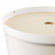 Portabiancheria con contenitore in PVC e coperchio in legno