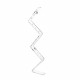 Portabottiglie basso in plexiglass dal design moderno