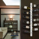Portabottiglie da parete in plexiglas dal design moderno
