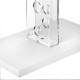 Portabottiglie da terra in plexiglas dal design moderno