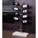 Portabottiglie da terra in plexiglas dal design moderno