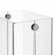 Portaombrelli con struttura in plexiglass dal design moderno
