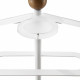 Servomuto da camera con struttura in metallo dettagli in legno e plexiglass