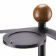 Servomuto da camera con struttura in metallo dettagli in legno e plexiglass