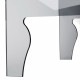 Tavolino da salotto quadrato con struttura in plexiglass da design moderno