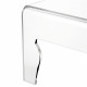 Tavolino da salotto rettangolare con struttura in plexiglass da design moderno