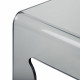 Tavolino da salotto rettangolare con struttura in plexiglass da design moderno