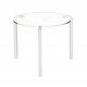 Tavolino da solotto rotondo in plexiglass dal design moderno grande