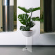 Vaso da interni alto in plexiglass e PVC