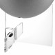 Vaso da interni basso in plexiglass e PVC