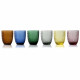 Set 6 pezzi bicchieri in vetro trasparente per acqua