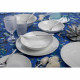 Set 6 pezzi piatti frutta in porcellana dal design semplice ed elegante