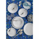 Set 6 pezzi piatti frutta in porcellana dal design semplice ed elegante
