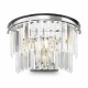 Lampada da parete in metallo con diffusore in vetro in stile moderno