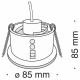 Faretti da incasso moderni con struttura in alluminio verniciato