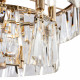 Lampadario moderno con doppi diffusori in vetro
