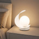 Abat-jour LED moderna in metallo con paralume in vetro